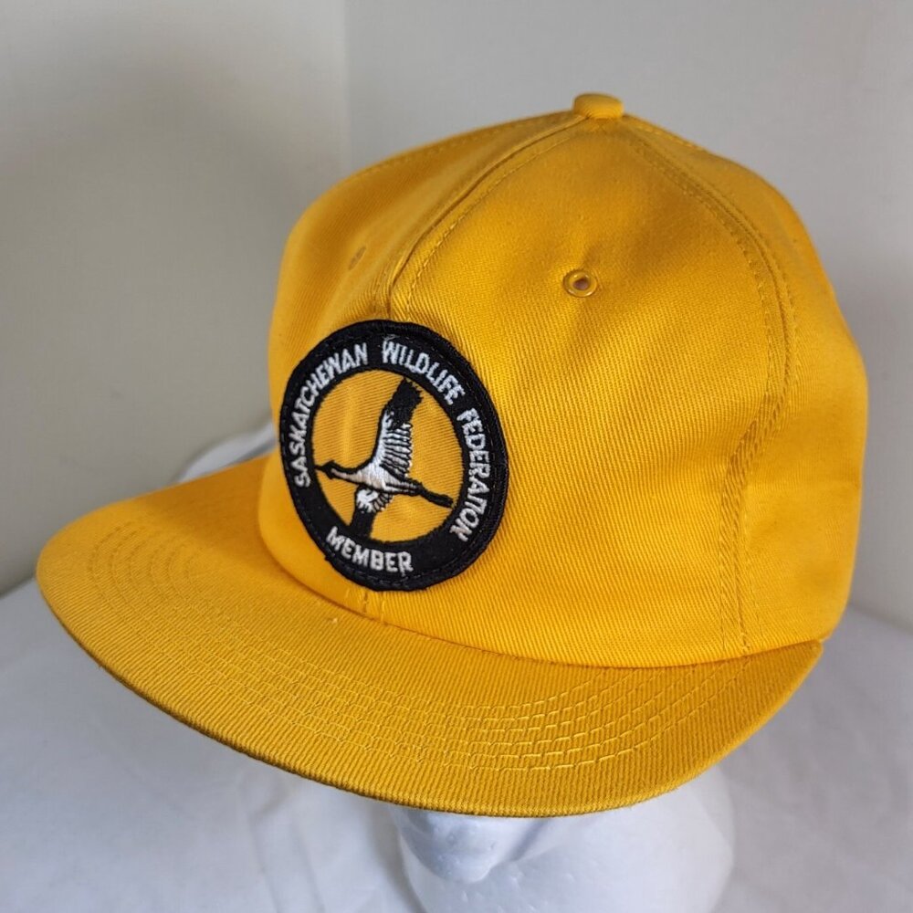 Saskatchewan Wildlife Federation Member Hat Snapback K-Brand 80s Cap Trucker